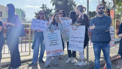 Διαμαρτυρίες και εγκαίνια στην επίσκεψη Ζαχαράκη στο Ρέθυμνο