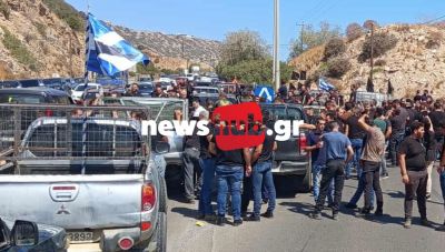 Κινητοποίηση στον ΒΟΑΚ – Κτηνοτρόφοι κρατούν κλειστό τον δρόμο, περνούν μόνο νταλίκες και ασθενοφόρα (φωτο+βίντεο)