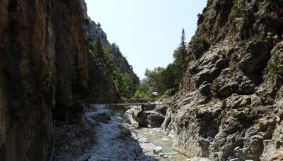 Κλειστό και την Τρίτη το φαράγγι της Σαμαριάς λόγω κακοκαιρίας