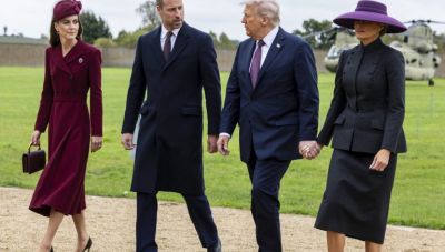 Η Κέιτ Μίντλετον υποδέχτηκε το προεδρικό ζεύγος των ΗΠΑ με κόσμημα της πριγκίπισσας Νταϊάνα