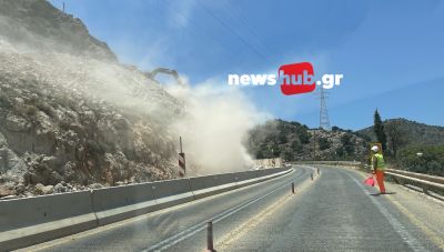 ΒΟΑΚ Λασιθίου: Κλειστό το τμήμα Αγ. Νικόλαος – Νεάπολη λόγω ανατινάξεων (φωτο)