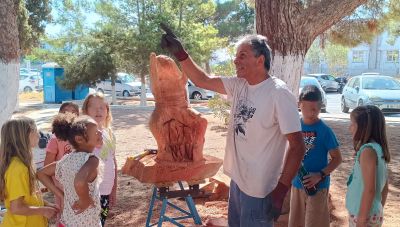 Επίσκεψη του Δημάρχου Χερσονήσου στο  6ο Πανελλήνιο Συμπόσιο Γλυπτικής 