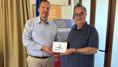 Επίσκεψη του πρώην Προέδρου της Παγκρήτιας Ένωσης Αμερικής στον Οργανισμό Λιμένος Ηρακλείου