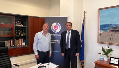 Ο Πρέσβης του Πακιστάν στο Επιμελητήριο Ηρακλείου