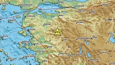 Ισχυρός σεισμός στην Τουρκία 5,4 Ρίχτερ: Στην Κιουτάχεια το επίκεντρο