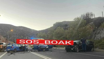 Σοβαρό τροχαίο με τρία οχήματα στον ΒΟΑΚ – Καθυστερήσεις στην κυκλοφορία