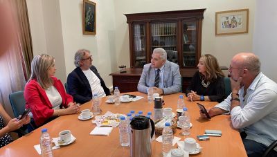 Ο Πρόεδρος του Επιμελητηρίου Ιωαννίνων στο Επιμελητήριο Ηρακλείου