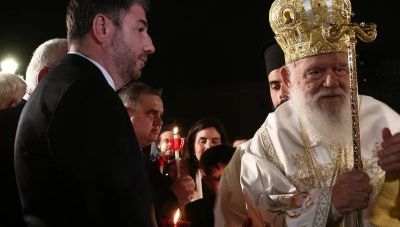 Στη Μητρόπολη Αθηνών για την Ανάσταση ο Νίκος Ανδρουλάκης