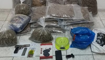 Θεσσαλονίκη: Έκρυβε σε αποθήκη του σπιτιού του πάνω από 18 κιλά κάνναβης, κοκαΐνη και πιστόλι