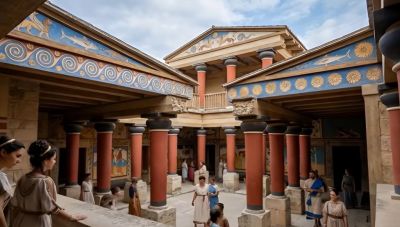 Η Κνωσός το 1700 π.Χ.: Ένα εντυπωσιακό ταξίδι στο παρελθόν με τη βοήθεια της τεχνητής νοημοσύνης (Βίντεο)