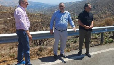 Κ. Χατζηδάκης στον Αγ. Βασίλειο Ρεθύμνου μετά την καταστροφική πυρκαγιά - Ποια άμεσα μέτρα δρομολογούνται