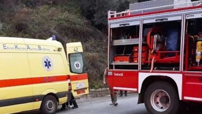 Τροχαίο στην Ηρακλείου-Μοιρών με εγκλωβισμό και τραυματισμό δυο ατόμων