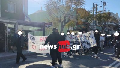 Ηράκλειο: Πορεία μαθητών και κλειστά σχολεία για τα Τέμπη (Φωτο)