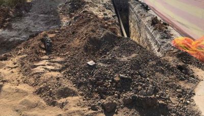 Εργασίες για την τοποθέτηση κεντρικού αγωγού ύδρευσης στην περιοχή του Εσταυρωμένου και στην οδό Μελετίου Πηγά