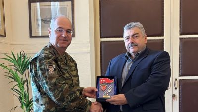 Στον Αντιπεριφερειάρχη Χανίων ο νέος Διοικητής του Πεδίου Βολής Κρήτης