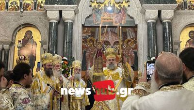 Ηράκλειο: Ο Νέος Μητροπολίτης Κυδωνίας και Αποκορώνου ευλόγησε τους πιστούς - Συγκίνηση και κατάνυξη στη χειροτονία (Φωτο +Βίντεο)