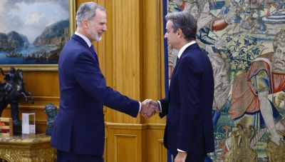 Συνάντηση Κυριάκου Μητσοτάκη με τον Βασιλιά Φελίπε