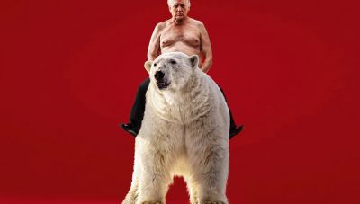 Στο πρωτοσέλιδο του Economist ο Τραμπ: Ημίγυμνος πάνω σε πολική αρκούδα μετά τη συμφωνία με τον Ρούτε