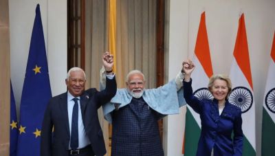 Η ιστορική εμπορική συμφωνία ΕΕ – Ινδίας σε φωτογραφικά καρέ: Χαμόγελα και σφιχτές χειραψίες