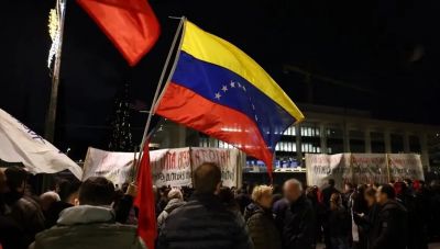 Διαδήλωση έξω από την πρεσβεία των ΗΠΑ στην Αθήνα