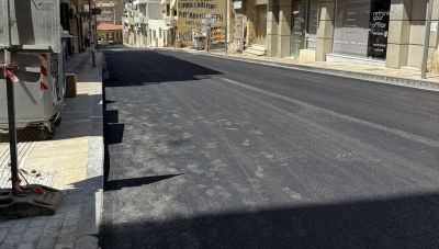 Ολοκληρώθηκε, νωρίτερα, η ασφαλτόστρωση στην οδό Γιαμαλάκη-Δίνεται σήμερα το απόγευμα στην κυκλοφορία