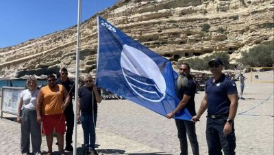 Τρεις «Γαλάζιες Σημαίες» κυματίζουν και φέτος στις ακτές του Δήμου Φαιστού