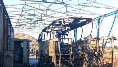 Ηράκλειο: Αποφεύχθηκαν τα χειρότερα το πρωί στο αεροδρόμιο, από την πυρκαγιά σε λεωφορείο του ΚΤΕΛ