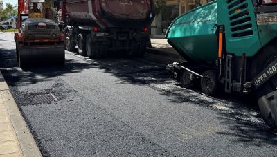 Στην οδό Πινδάρου συνεχίζεται το πρόγραμμα ασφαλτοστρώσεων στο Δήμο Ηρακλείου