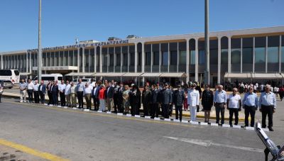 Επιμνημόσυνη δέηση και κατάθεση στεφάνων στη μνήμη των Αντιστασιακών στο σαμποτάζ του αεροδρομίου Ηρακλείου