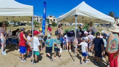 «Clean Up the Med»: Μαθητές καθάρισαν την παραλία του Ρεθύμνου