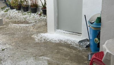 Κρήτη: Σφοδρές βροχοπτώσεις και χαλάζι σε περιοχές της Μεσαράς και του Λασιθίου (Φωτο)