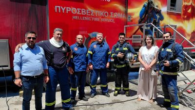 Λασίθι: Εκπαίδευση των Πυροσβεστικών Υπαλλήλων στο εξομοιωτή πυρκαγιάς Fire Dragon (φωτος)