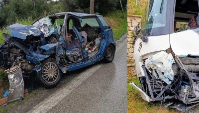 Ζάκυνθος: Τροχαίο με σύγκρουση λεωφορείου που μετέφερε μαθητές