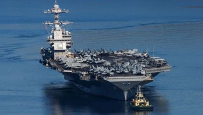 Στη Σούδα οκτώ αμερικανοί ντετέκτιβ για τη φωτιά στο αεροπλανοφόρο «Gerald R. Ford»