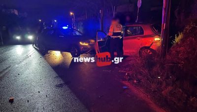 Ηράκλειο: Σοβαρό τροχαίο με τρείς τραυματίες στις Βασιλειές (Φωτο)