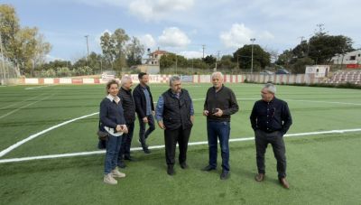 Αυτοψία Αντιπεριφερειάρχη σε γήπεδα Βάμου και Πλατάνου