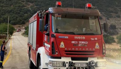 Φωτιά σε περιοχή της Σητείας - Μεγάλη κινητοποίηση της Πυροσβεστικής
