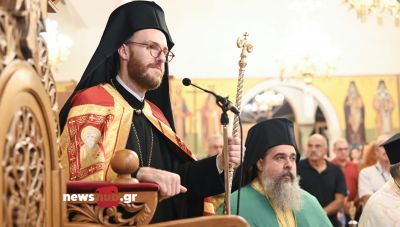 Στον Εσπερινό για την γιορτή του Αγίου Νικήτα στις Μεσαμπελιές ο Μητροπολίτης Αγκύρας Γρηγόριος Φραγκάκης
