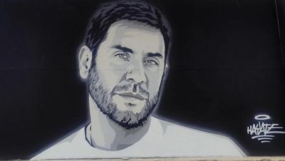 Ο Γιώργος Μαζωνάκης έγινε graffiti στη Θεσσαλονίκη -  βίντεο