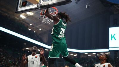 Ο Παναθηναϊκός διέλυσε με 102-79 τη Βιλερμπάν στο T Center και έκανε το 2χ2 στη Euroleague