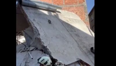 Ένας νεκρός και οκτώ τραυματίες από την κατάρρευση κτηρίου στα δυτικά της Κωνσταντινούπολης (ΒΙΝΤΕΟ)