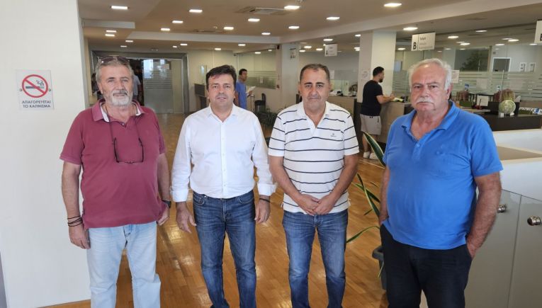 Συνάντηση Αντιπεριφερειάρχη Ηρακλείου με τον Πρόεδρο της Ομοσπονδίας Φορτηγών Αυτοκινητιστών Ελλάδας