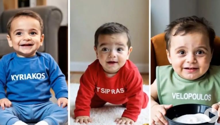 Ο baby Kyriakos και η παρέα των πολιτικών μωρών έγιναν viral με την βοήθεια της τεχνητής νοημοσύνης (Βίντεο)