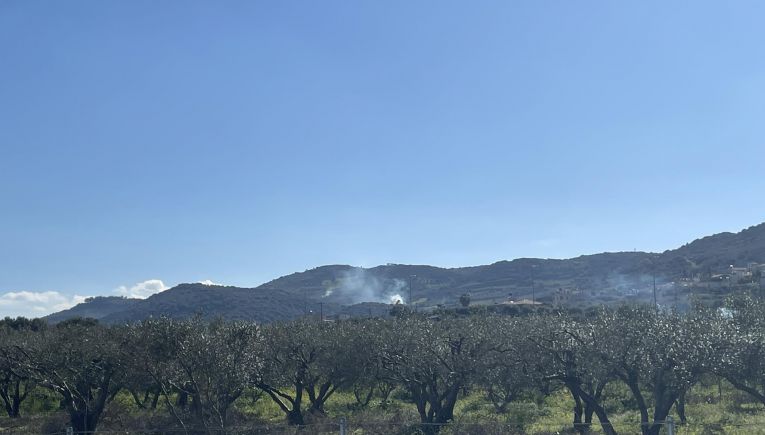 Σε ύφεση η πυρκαγιά σε περιοχή κοντά στον οικισμό των Κουνάβων