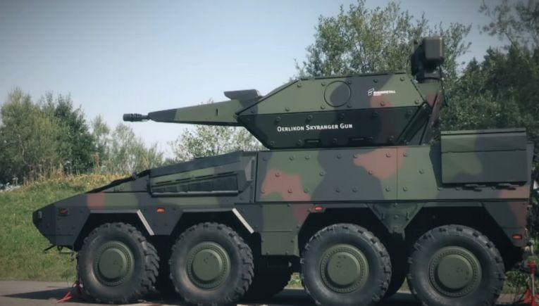 Συστήματα αεράμυνας Skyranger 35 πάνω σε Leopard 1 στην Ουκρανία